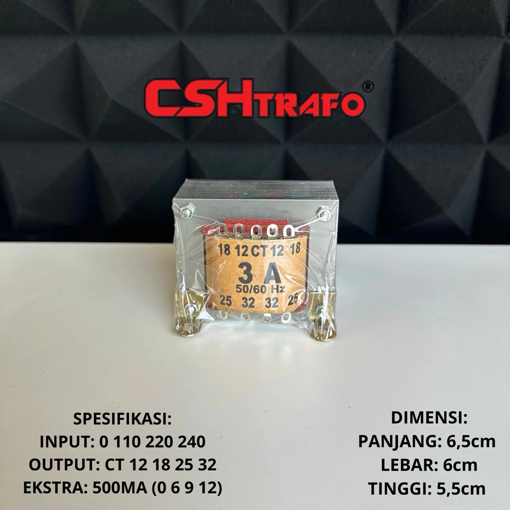 Trafo Kotak CSH Best Quality (trafo kecil) 100% Tembaga Murni 3A CT & non CT