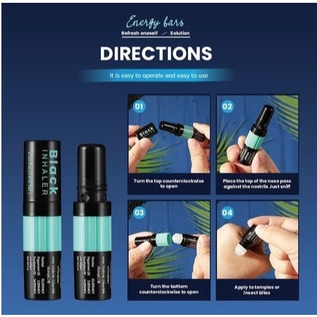 Inhaler Thailand Peppermint Field Black Edition Original - Pereda Pusing