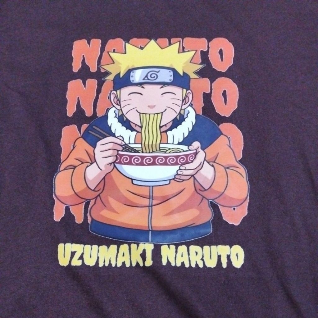 kaos bekas karakter anime naruto
