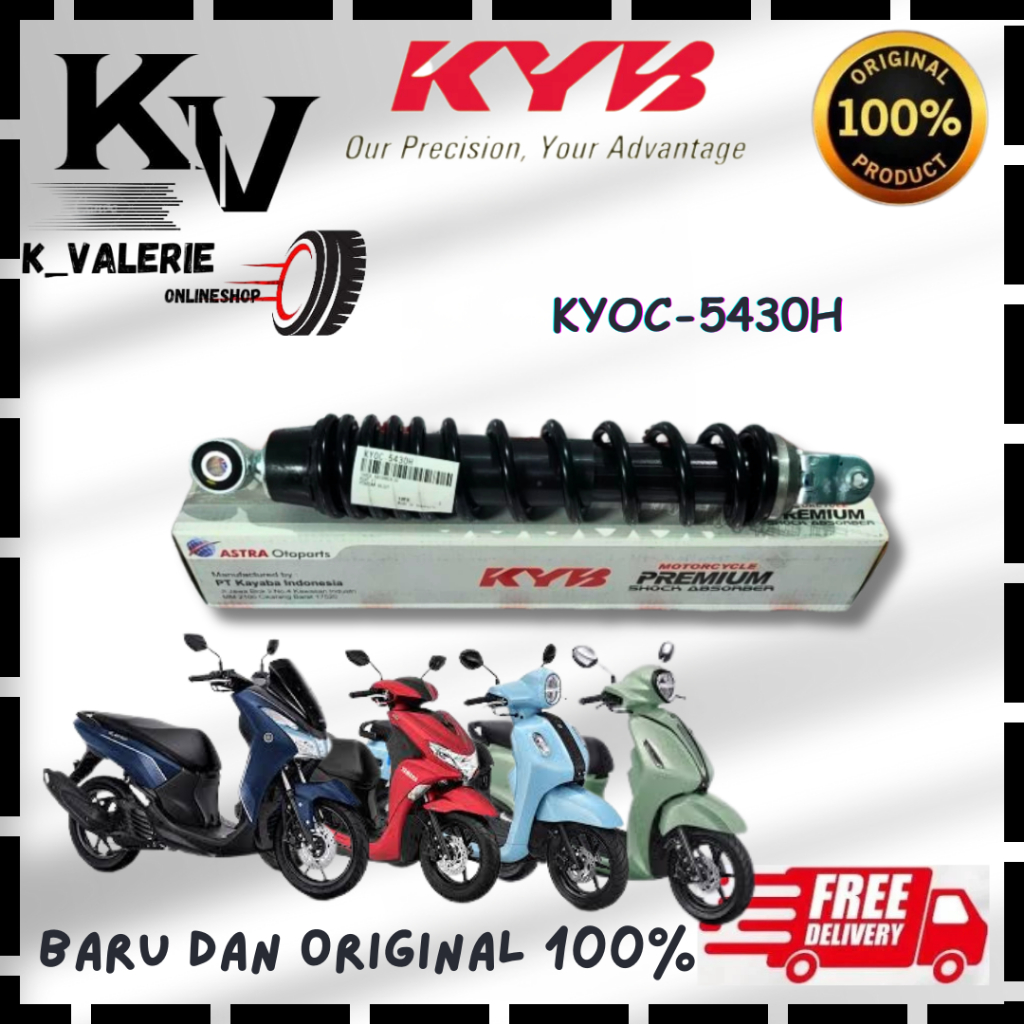 [Garansi Original Produk] [Kyb Astra] Shockbreaker Belakang Yamaha Fazzio Filano Lexi Freego KYOC-54