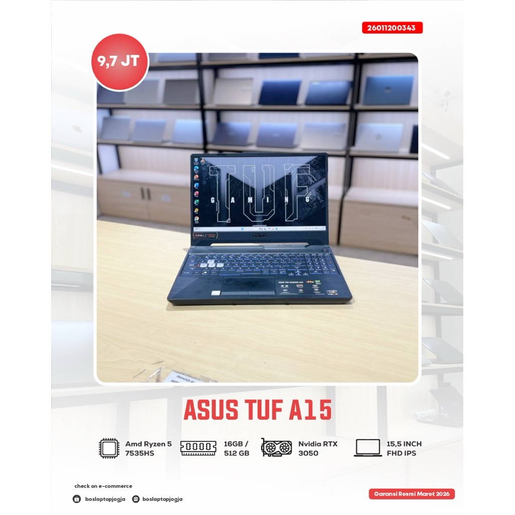 ASUS TUF A15 RYZEN 5 7535HS
