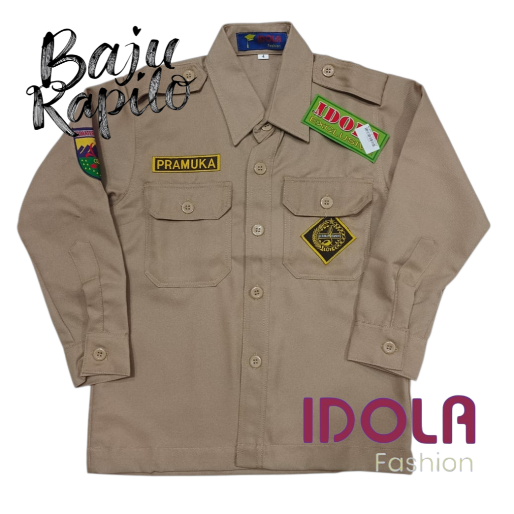 SERAGAM PRAMUKA RAPILO/SERAGAM RAPILO/BAJU RAPILO/PRAMUKA RAPILO