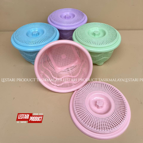 ( 24 PCS ) SANGKU NASI + TUTUP WANGKY REVINA | BAKUL NASI | WAKUL NASI | TEMPAT NASI | BAKUL PLASTIK