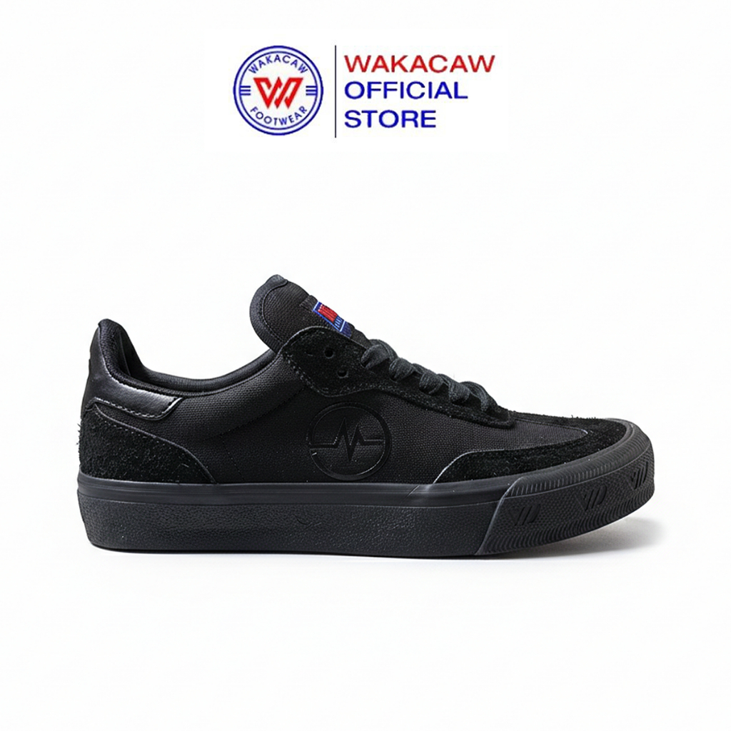 WAKACAW FOOTWEAR - Keizo Full Black Series Sepatu Casual Pria Dan Wanita