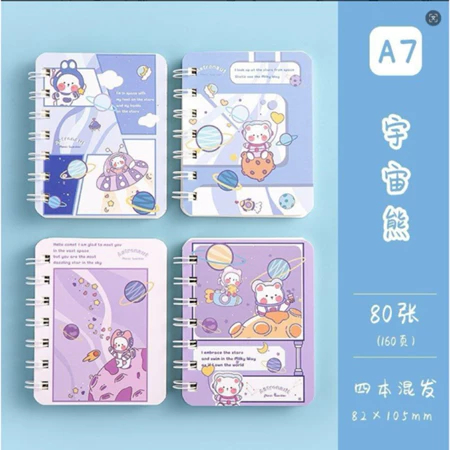 NOTEBOOK SPIRAL 1669 A7 BUKU BERGARIS NOTES SPIRAL 80 lembar