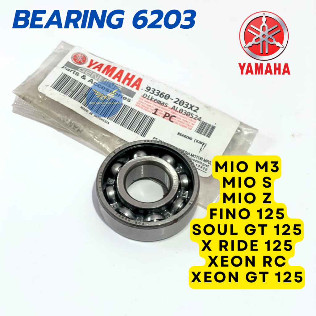 Bearing Laher Yamaha Original 6203 93360-203X2