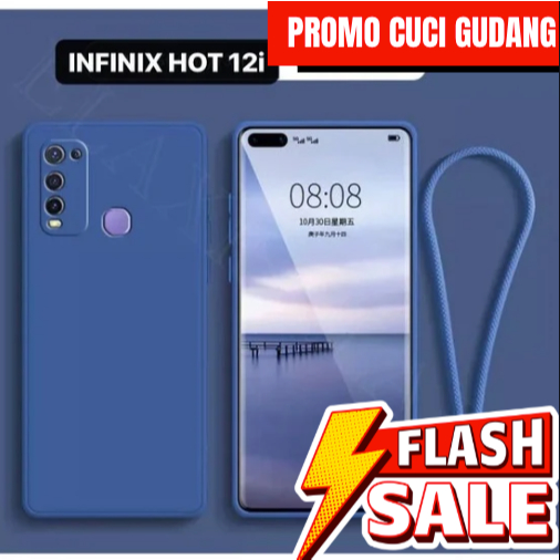 PROMO CUCI GUDANG DISKON CASE Infinix Hot 12i Soft Case liquid Baby Skin Tali Motif Terbaru Ultimate