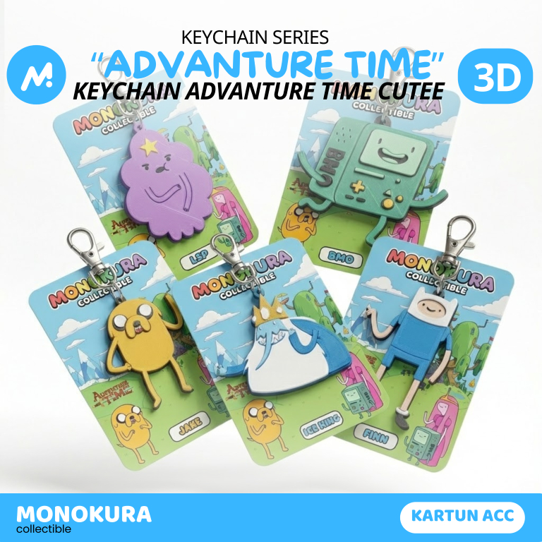 Adventure Time Keychain Series - Gantungan Tas Karakter Land of Ooo (With Backing Card) (38)
