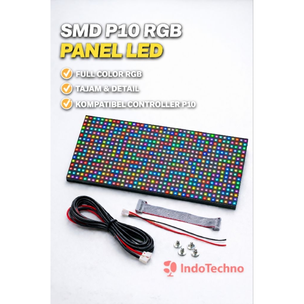 Panel LED P10 RGB SMD Outdoor Full Color | Modul Running Text | Display LED Matrix P10