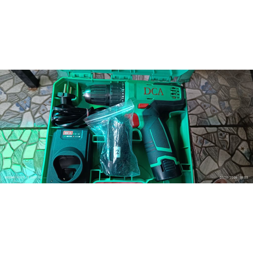 Cordless drill driver mesin bor batre DCA ADJZ1202E