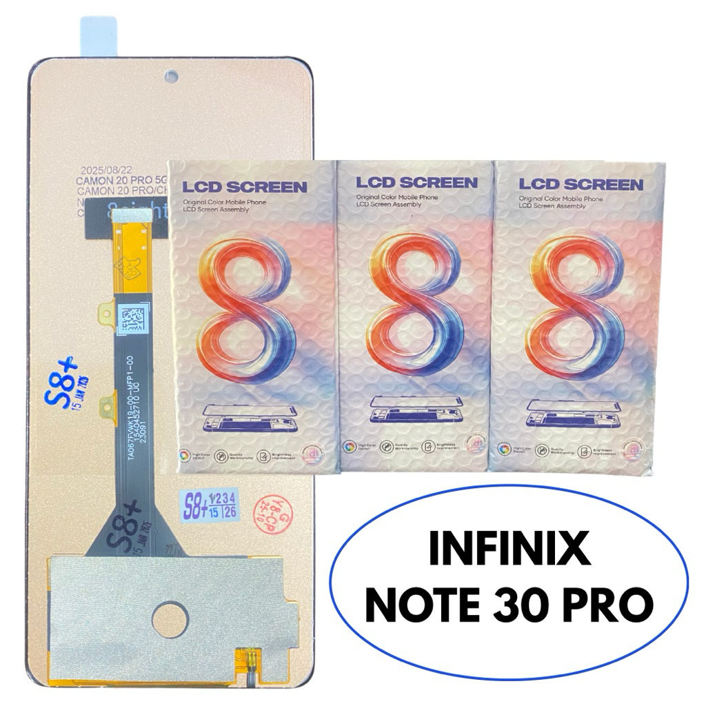 LCD ORIGINAL INFINIX NOTE 30 PRO / X678 FULLSET BLACK