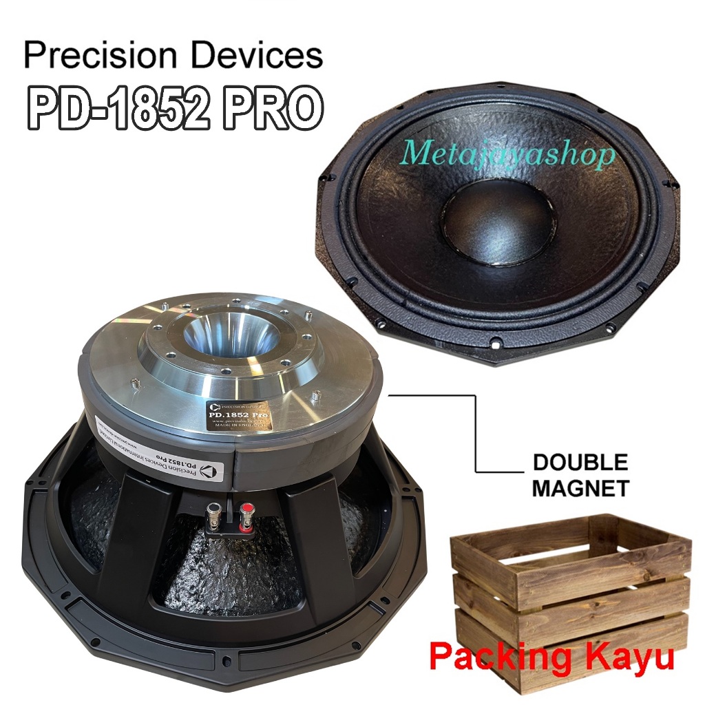 KOMPONEN SPEAKER SUBWOOFER 18 INCH PD1852PRO DUOBLE MAGNET PD 1852 PRO