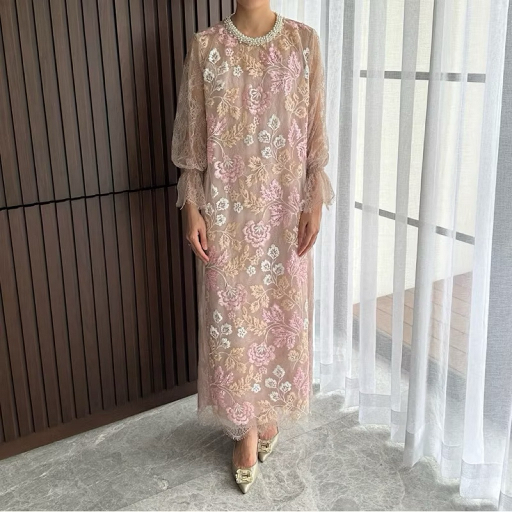 Preloved Dress Najla by Kina Atelier - Dusty Pink - Hijab