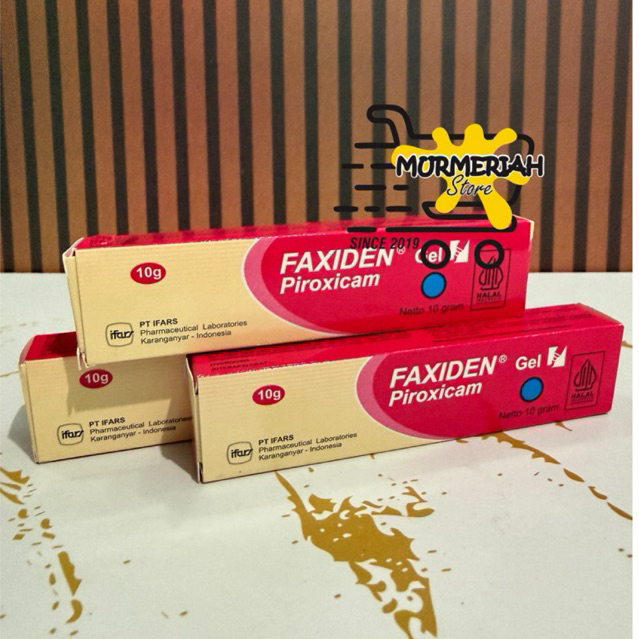 FAXIDEN GEL tube 10 gram - Gel untuk meredakan nyeri & Peradangan