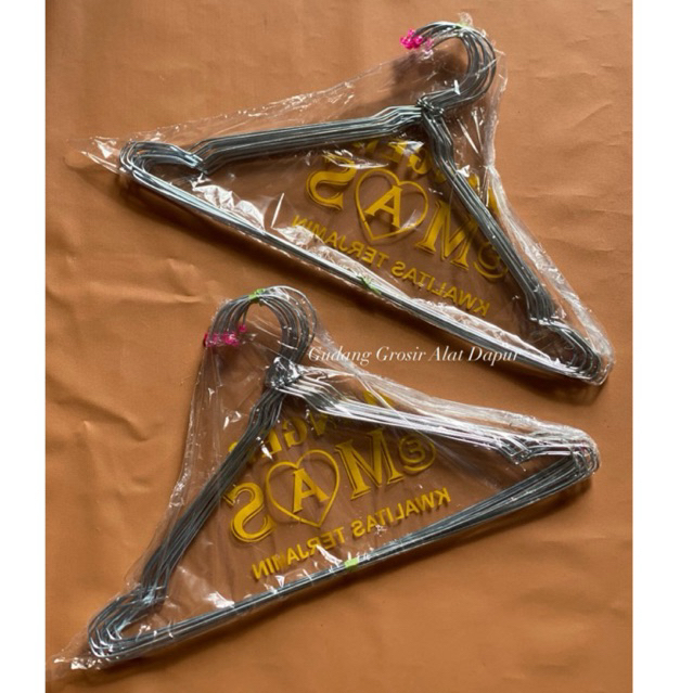 1LUSIN HANGER/12BIJI HANGER/HANGER DEWASA/GANTUNGAN BAJU MURAH/HANGER KAWAT