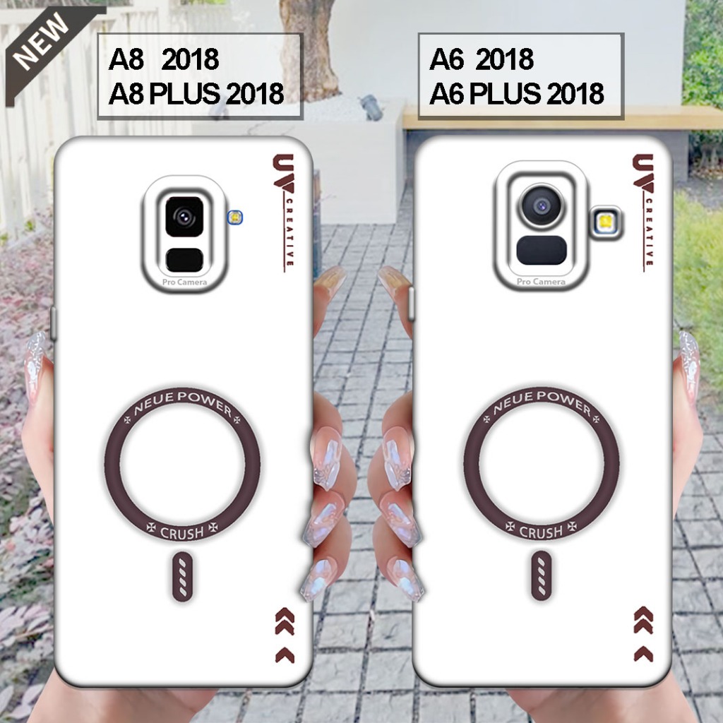 Case Samsung  A6 2018 | A6 PLUS 2018 - Samsung A8 2018 | A8 PLUS 2018 _Silikon casing hitam bening