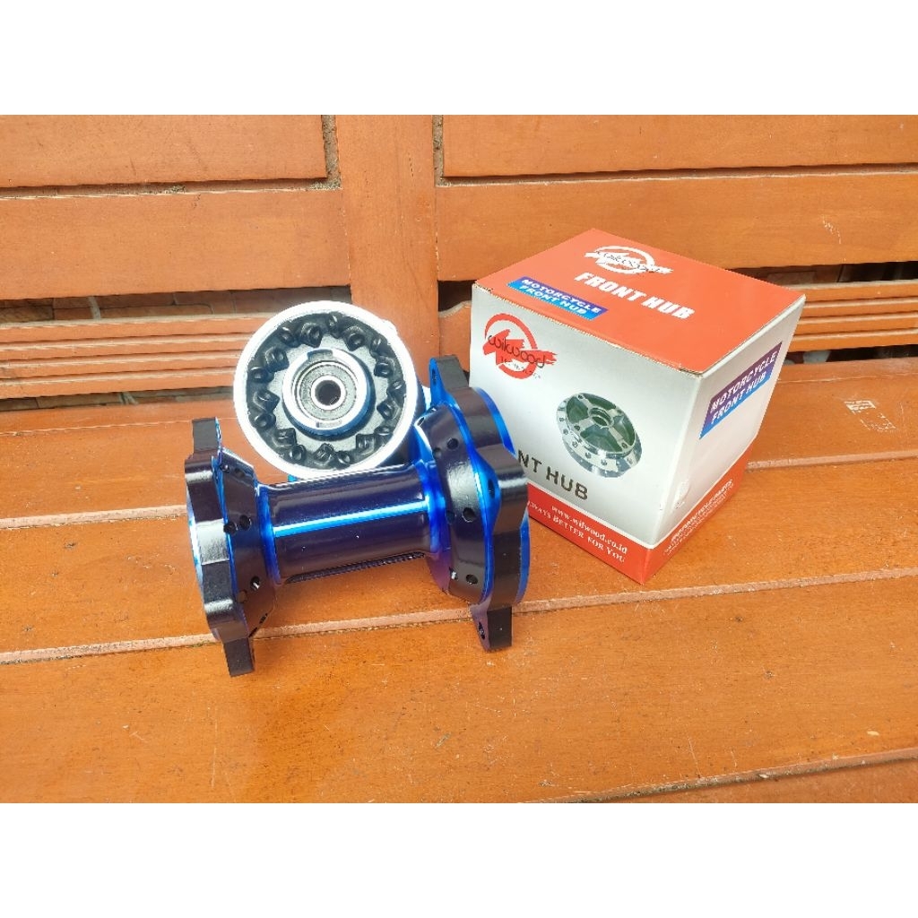 Promo Tromol klx biru set depan belakang lubang 36 Wilwood