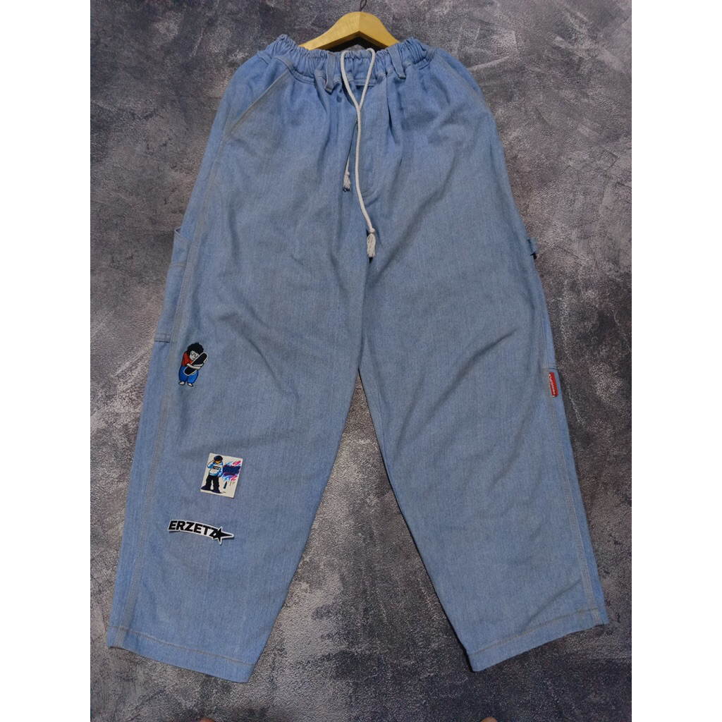 CELANA PRINCIPLE BIRU WASH