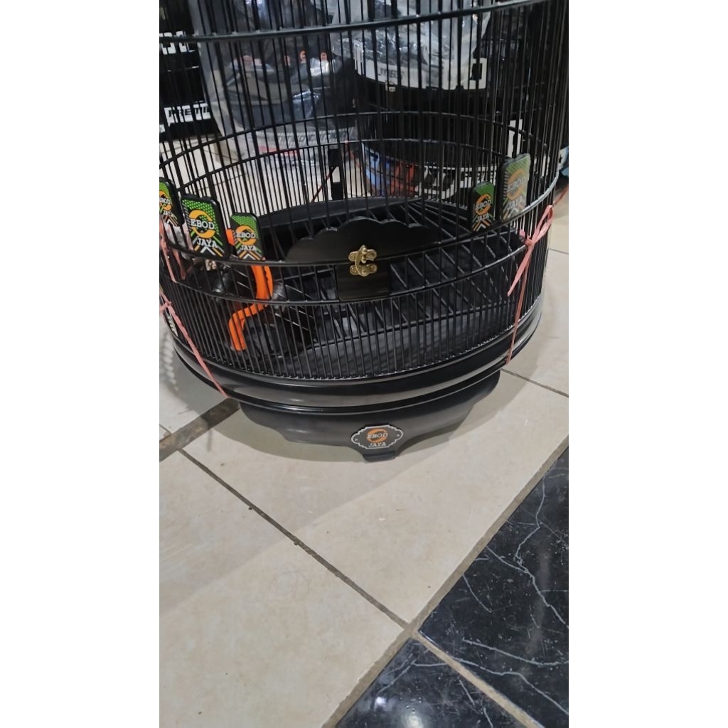 sangkar murai no 2 ebod black dop tebok pvc