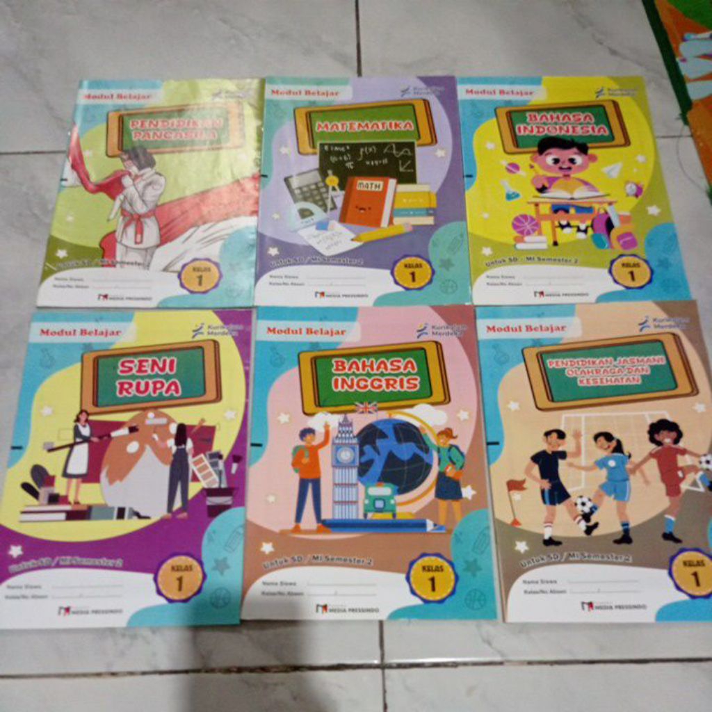 LKS Modul Belajar SD Kelas 1 Semester 2 Media Pressindo Kurikulum Merdeka