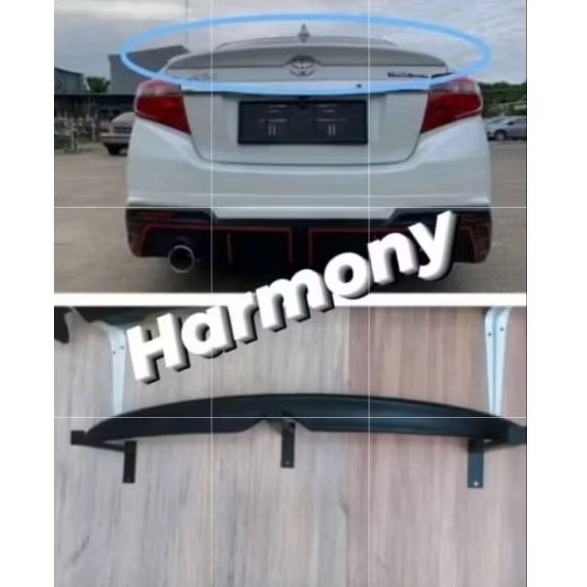 Spoiler ducktail vios gen 2 vios gen 3 ready