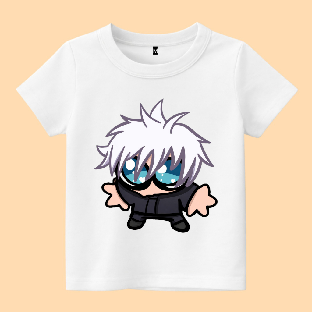 Baju kaos anak satoro gojo jujutsu kaisen