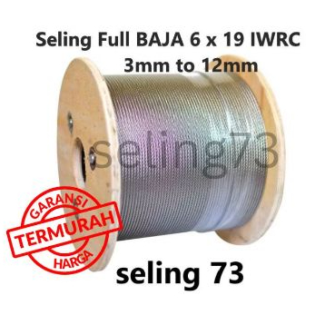 Kawat seling Full Baja 3mm/ Kawat Full Baja 3mm/ sling Full baja M3 6x19