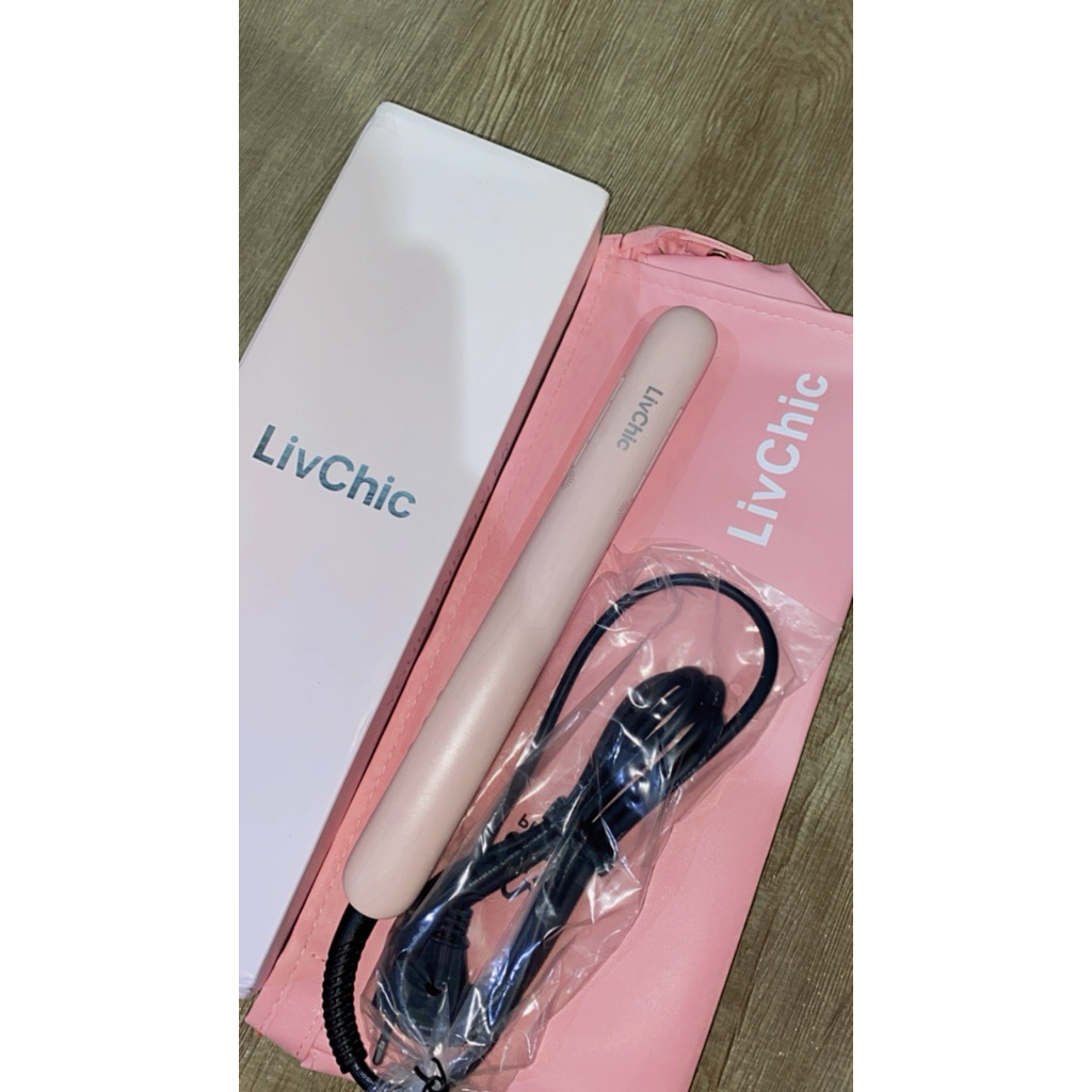 Catok Rambut 2-in-1 LivChic LS303 dengan Pelat Aluminium 3D