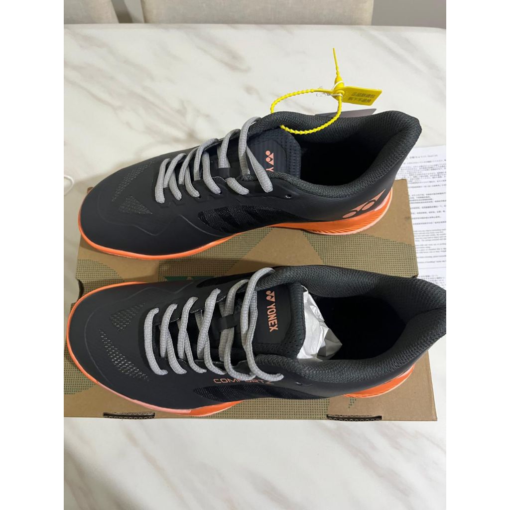 sepatu badminton yonex comfort z shb cf z3 mex hitam orange