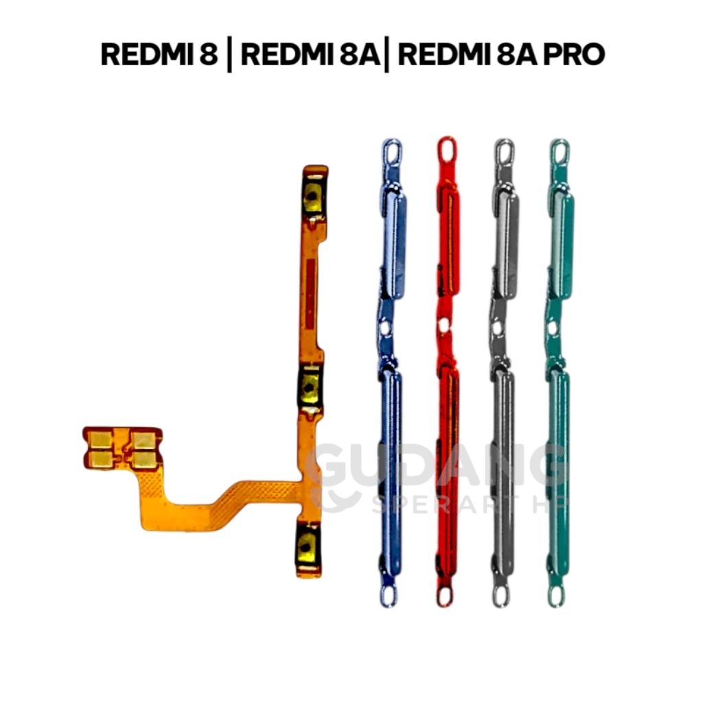 HP REDMI 8 | REDMI 8A | REDMI 8A PRO TOMBOL ON OFF VOLUME + FLEXIBLE ON OFF VOLUME FULLSET ORIGINAL