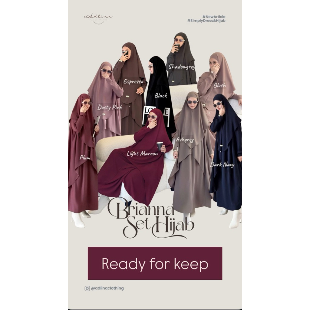 BRIANNA set hijab by adlina cloting