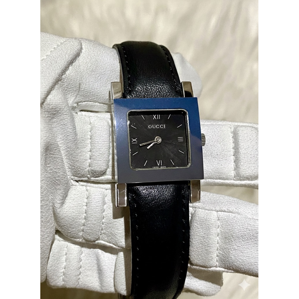 Jam Tangan Wanita Gucci 7900 L Black Dial Original Pre-loved Luxury