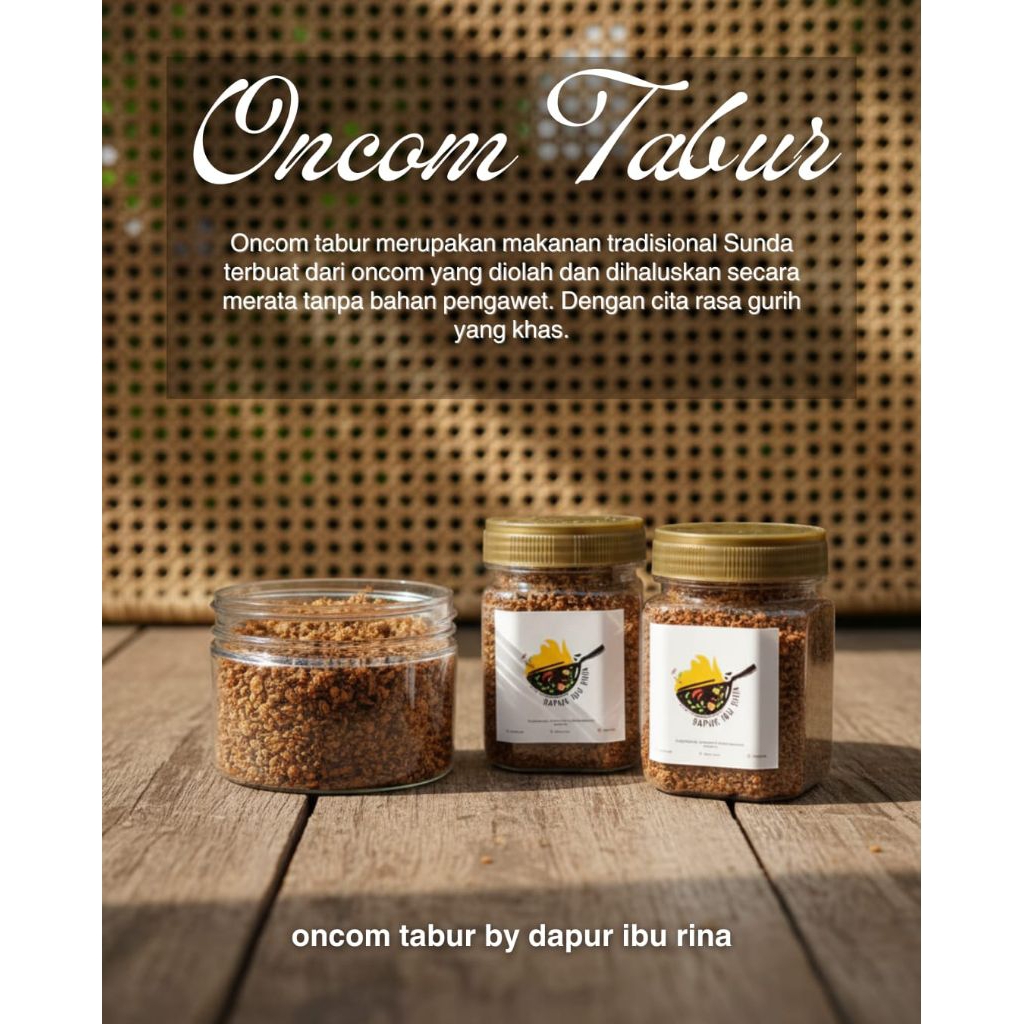 Oncom Tabur Kering (Tutug Oncom) Oleh-Oleh Khas Tasikmalaya 85 gr
