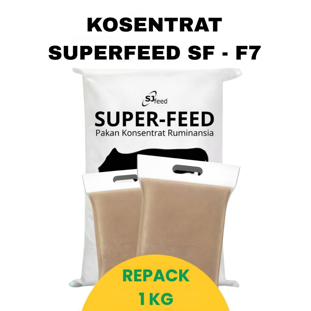 SUPERFEED SF - F7  Repack 1 Kg - Pakan Kosentrat Sapi, Kambing, DombaTinggi Nutrisi