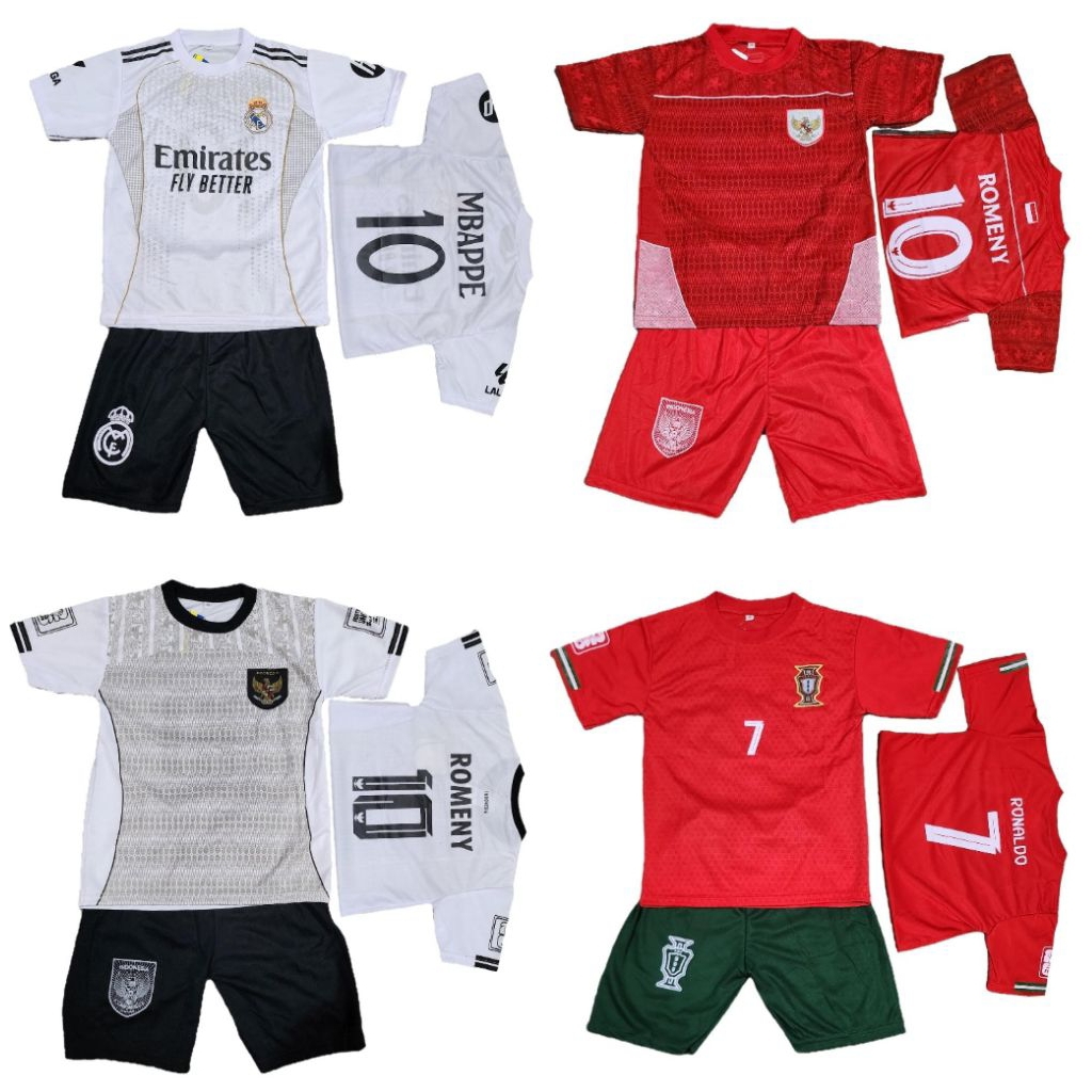 Setelan Jersey Bola Anak - Anak | Kostum Bola Anak Keren & Nyaman