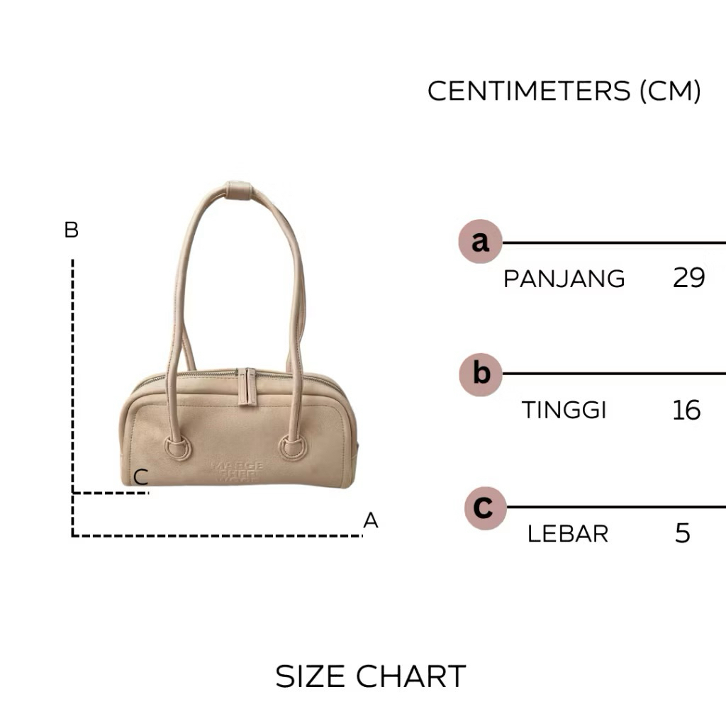 baguette bag kulit sapi asli MSW preloved