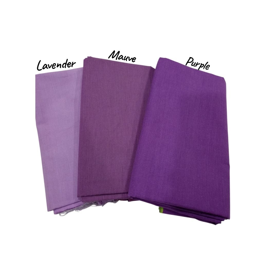 Kain Tenun Polos asli Tenun Halus Ungu Lavender