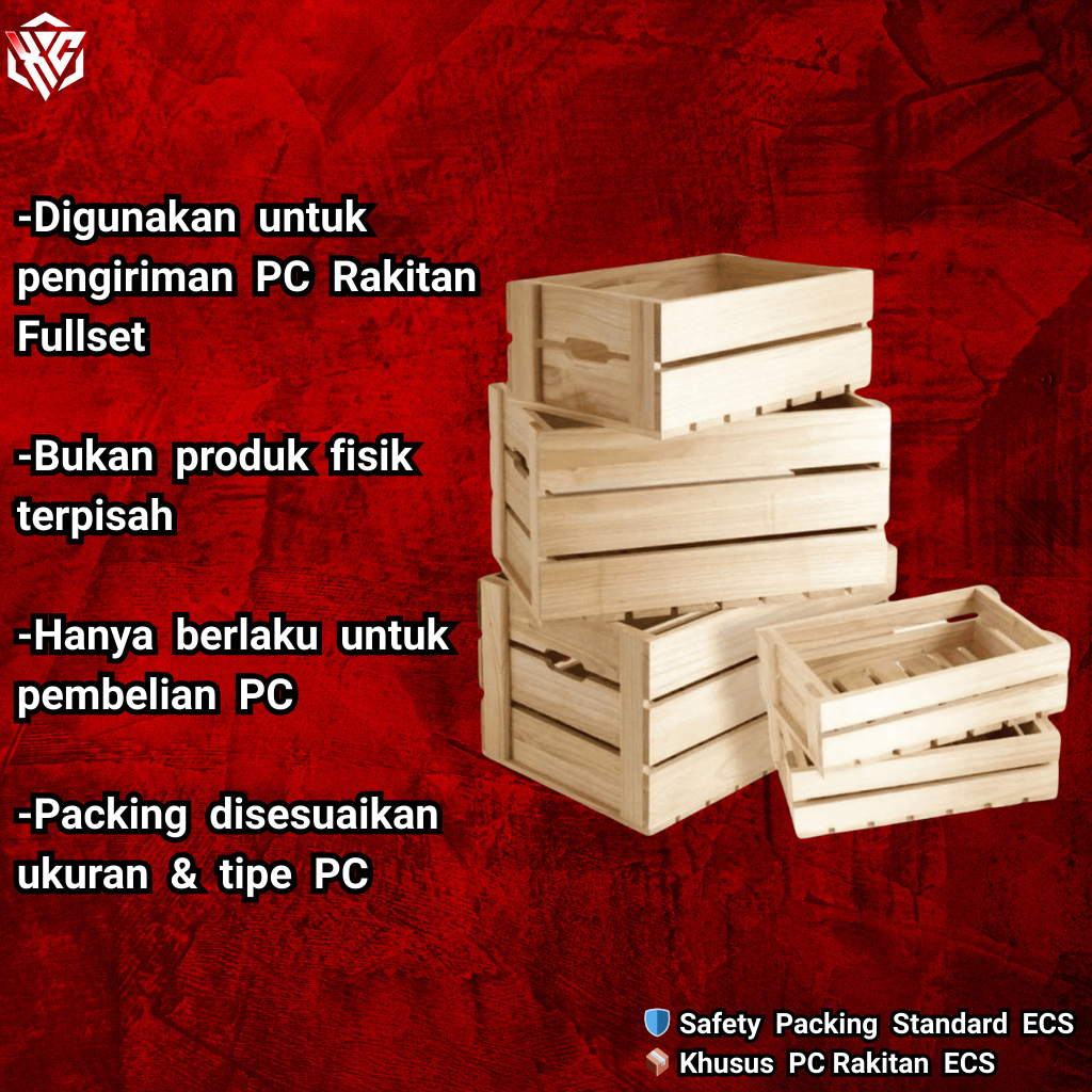PACKING KAYU KHUSUS PC RAKITAN FULLSET BIAR AMAN DI PENGIRIMAN