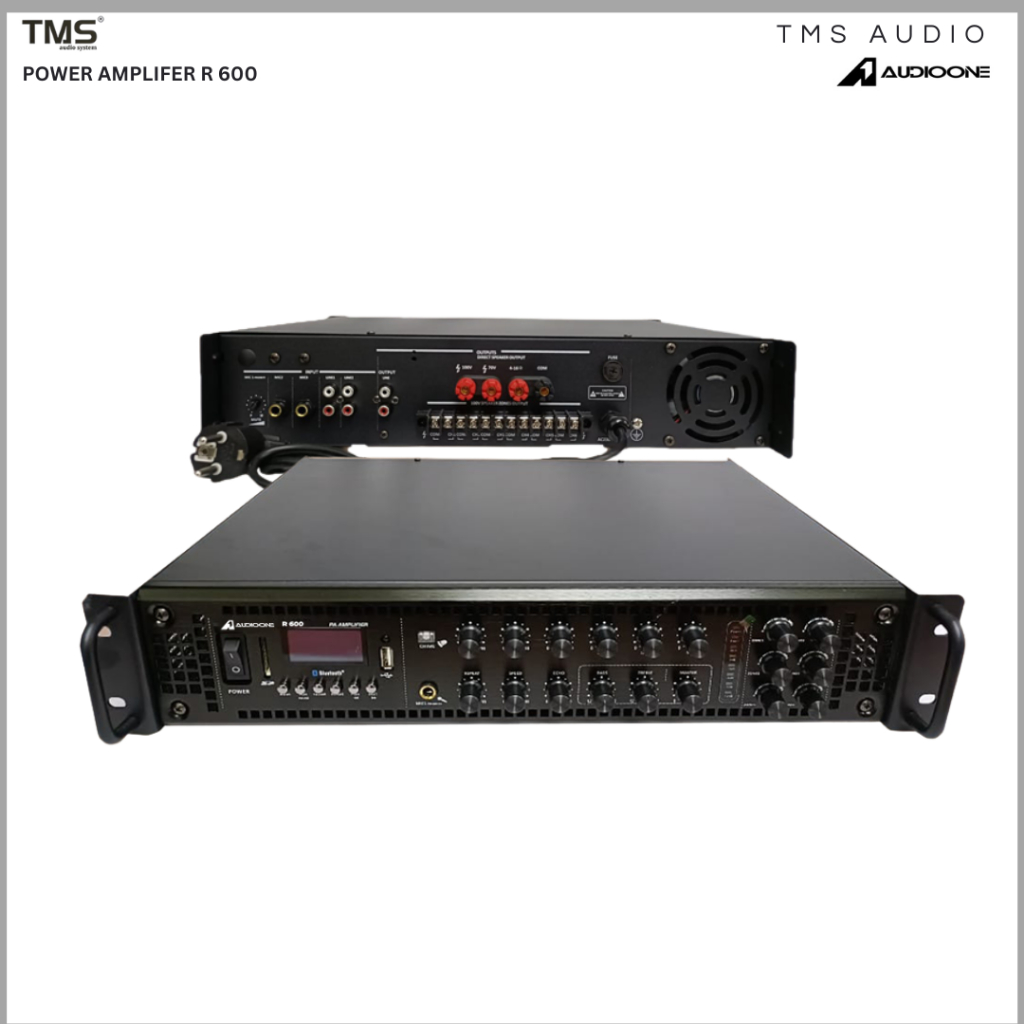 Power Ampli AUDIO ONE R 600 600 Watt Untuk Instalasi Masjid & Gedung Original I TMS AUDIO
