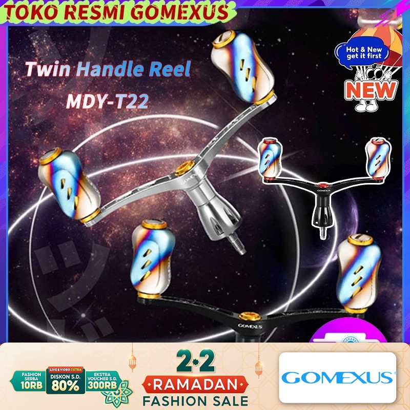 Gomexus Twin Handle Reel Pancing 82mm  Berlaku untuk  spinning universal untuk kiri dan kanan mengur
