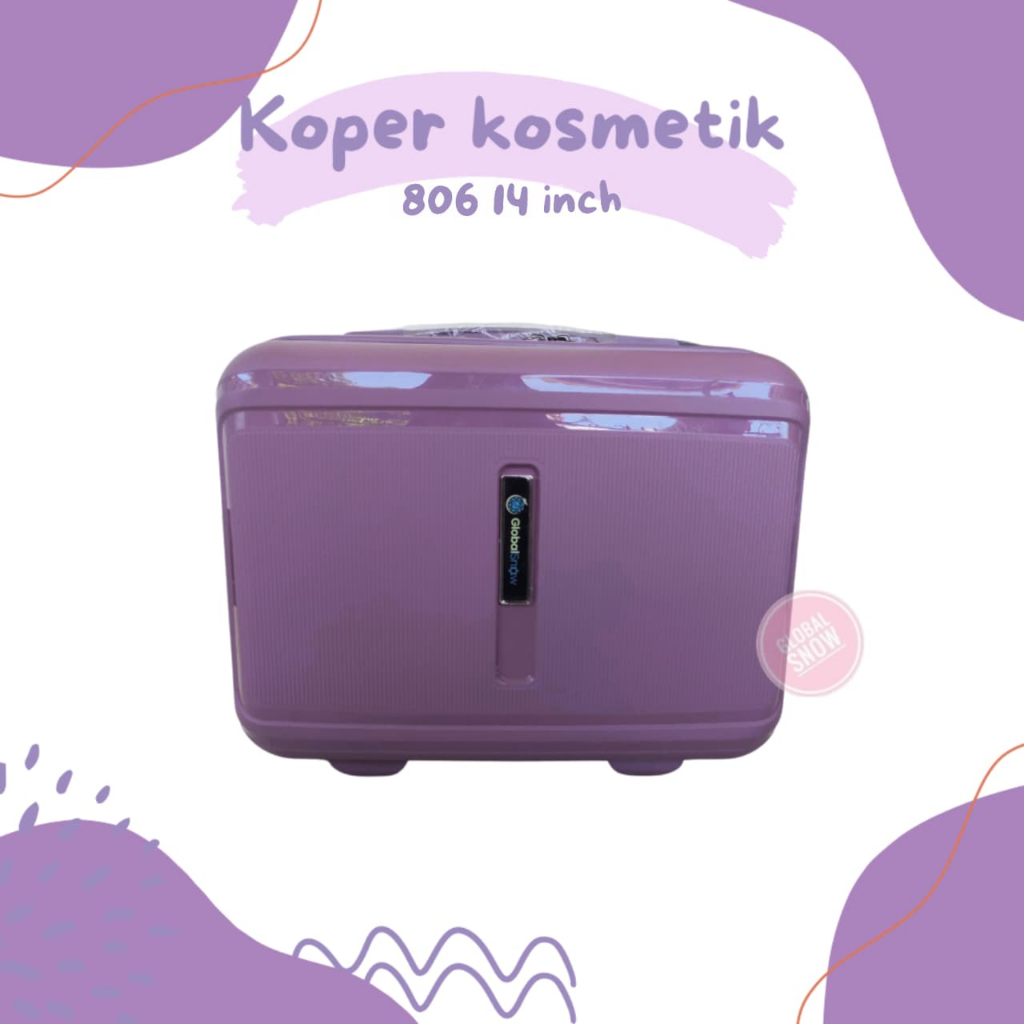 KOPER 14 inch PP ANTI PECAH 806 / KOPER 14 INCH / KOPER CUTE / KOPER KOSMETIK / ANTI PECAH TAHAN BAN