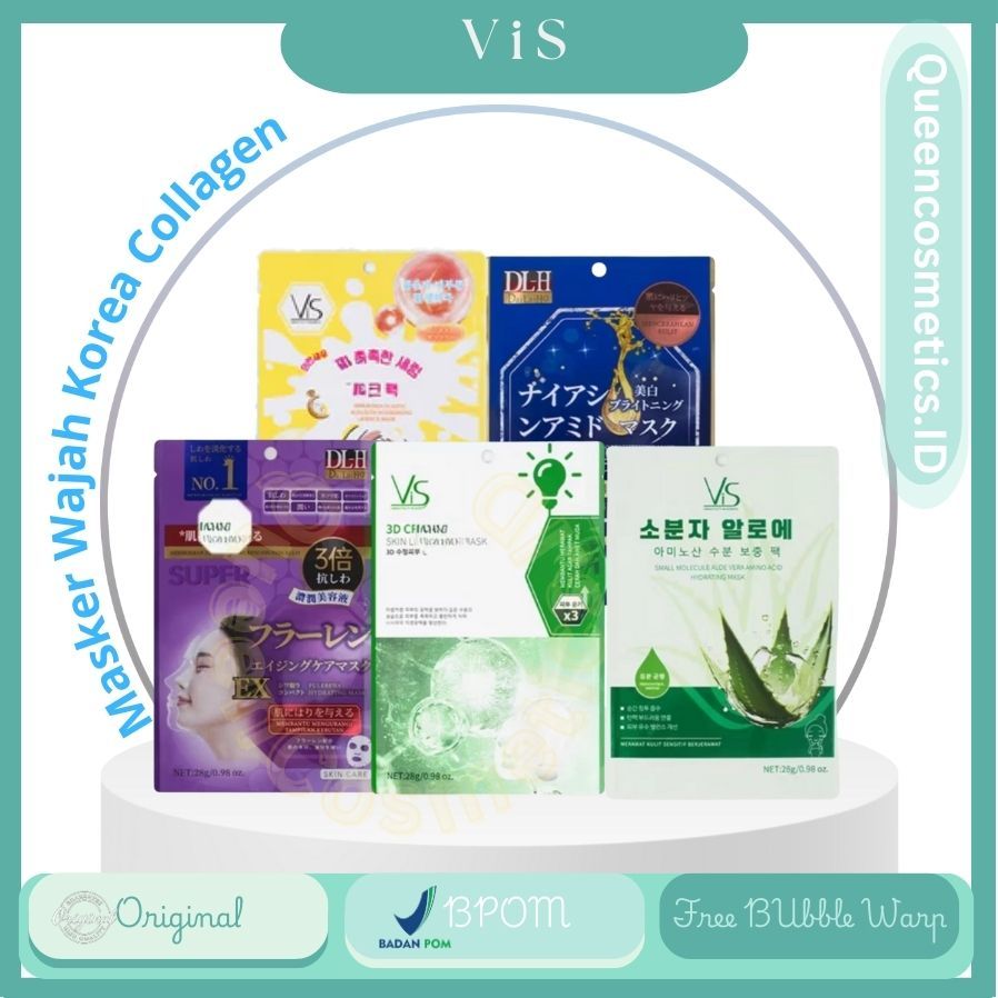 ViS Sheetmask Korea Full Essence Korea Skincare | Masker Wajah Korea Collagen