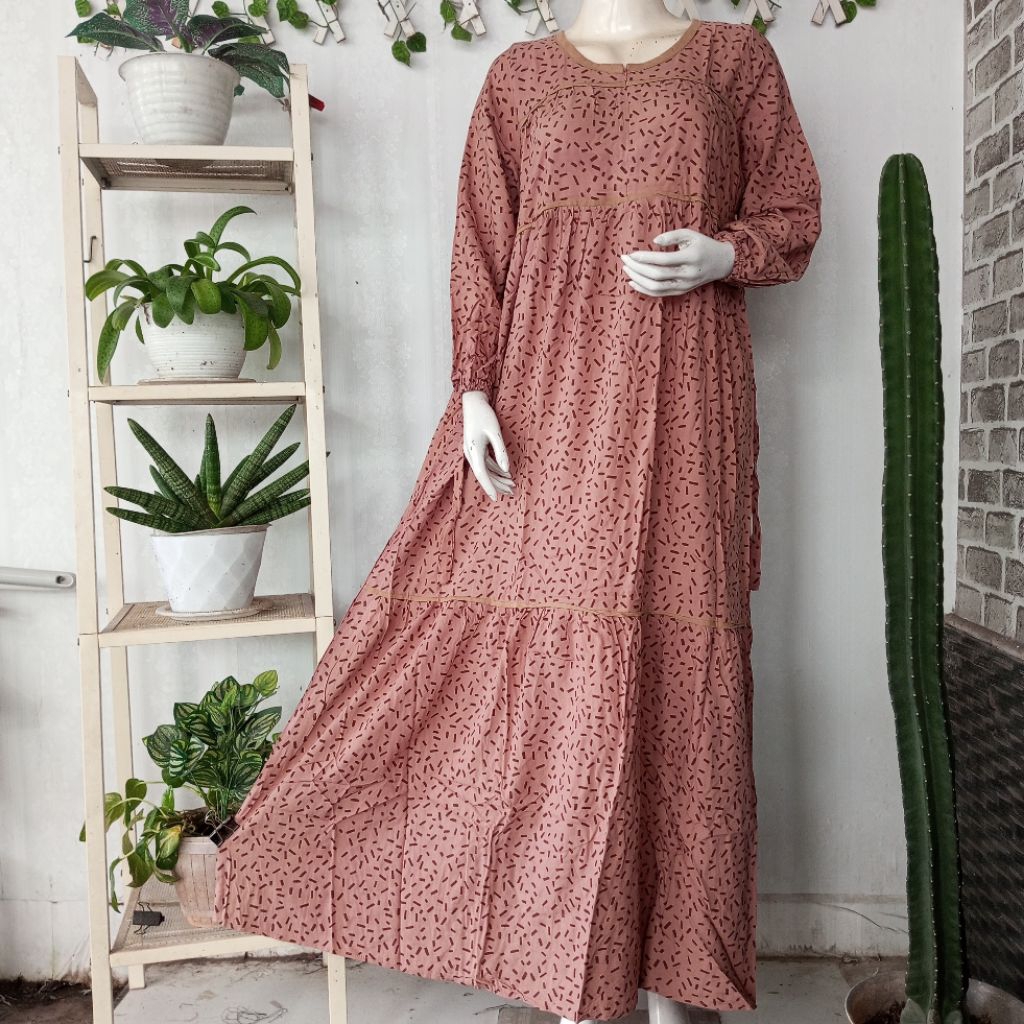 Putri Diana (Ld106,Pb140) Gamis Dalila Resleting