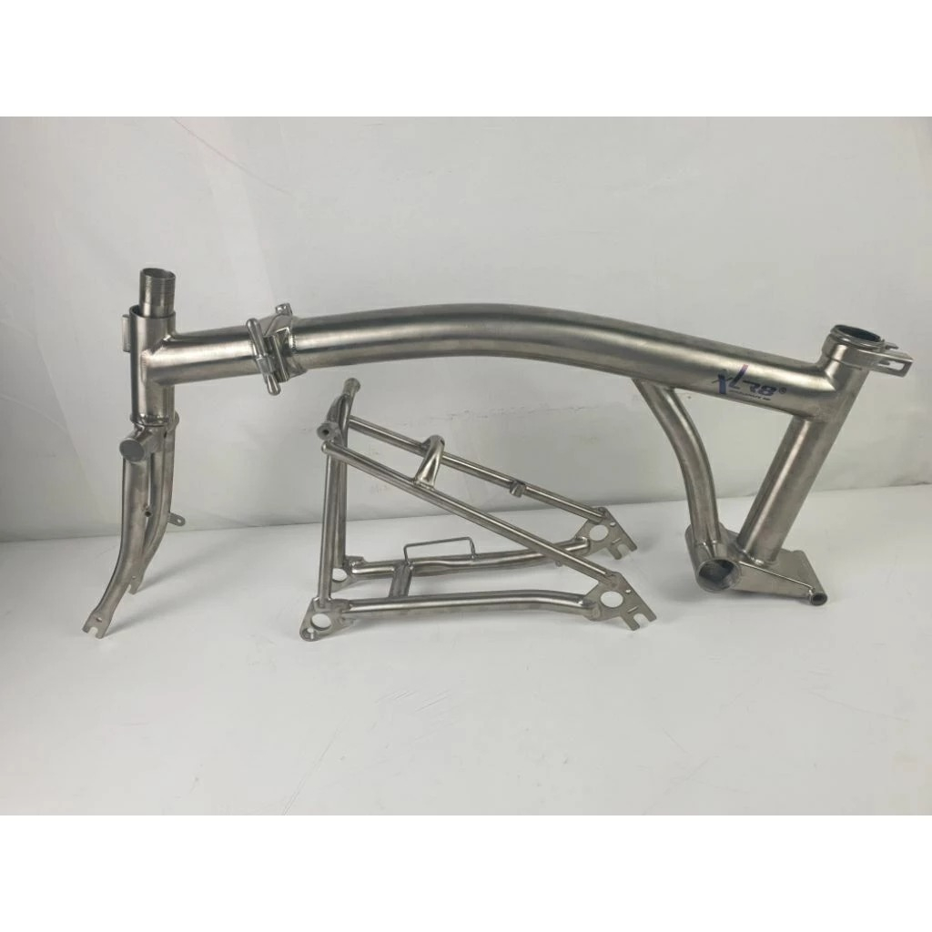 FRAME FORK XLR8 TRIANGLE TITANIUM SEPEDA LIPAT