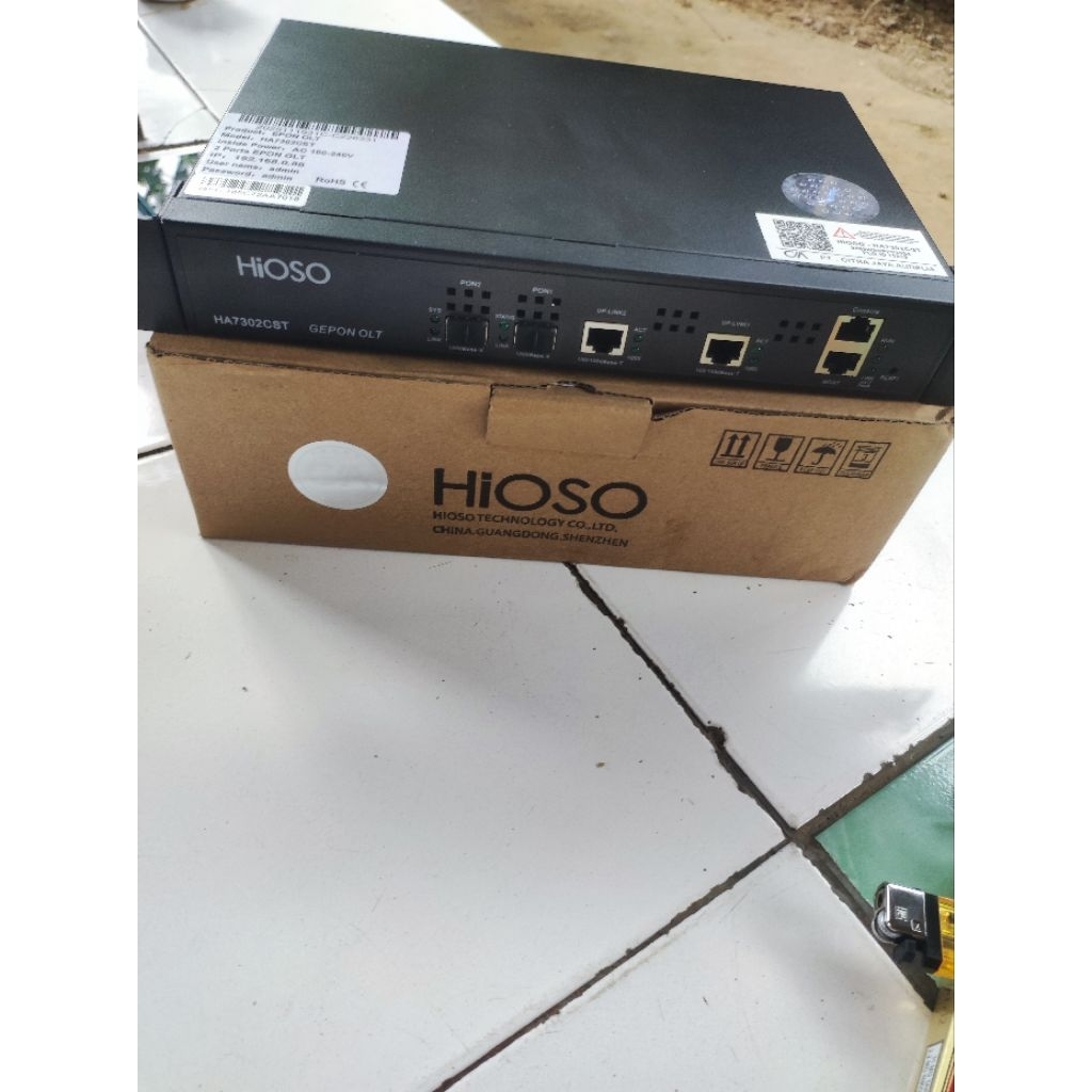 OLT EPON HIOSO 2PORT HA7302CST BNOB