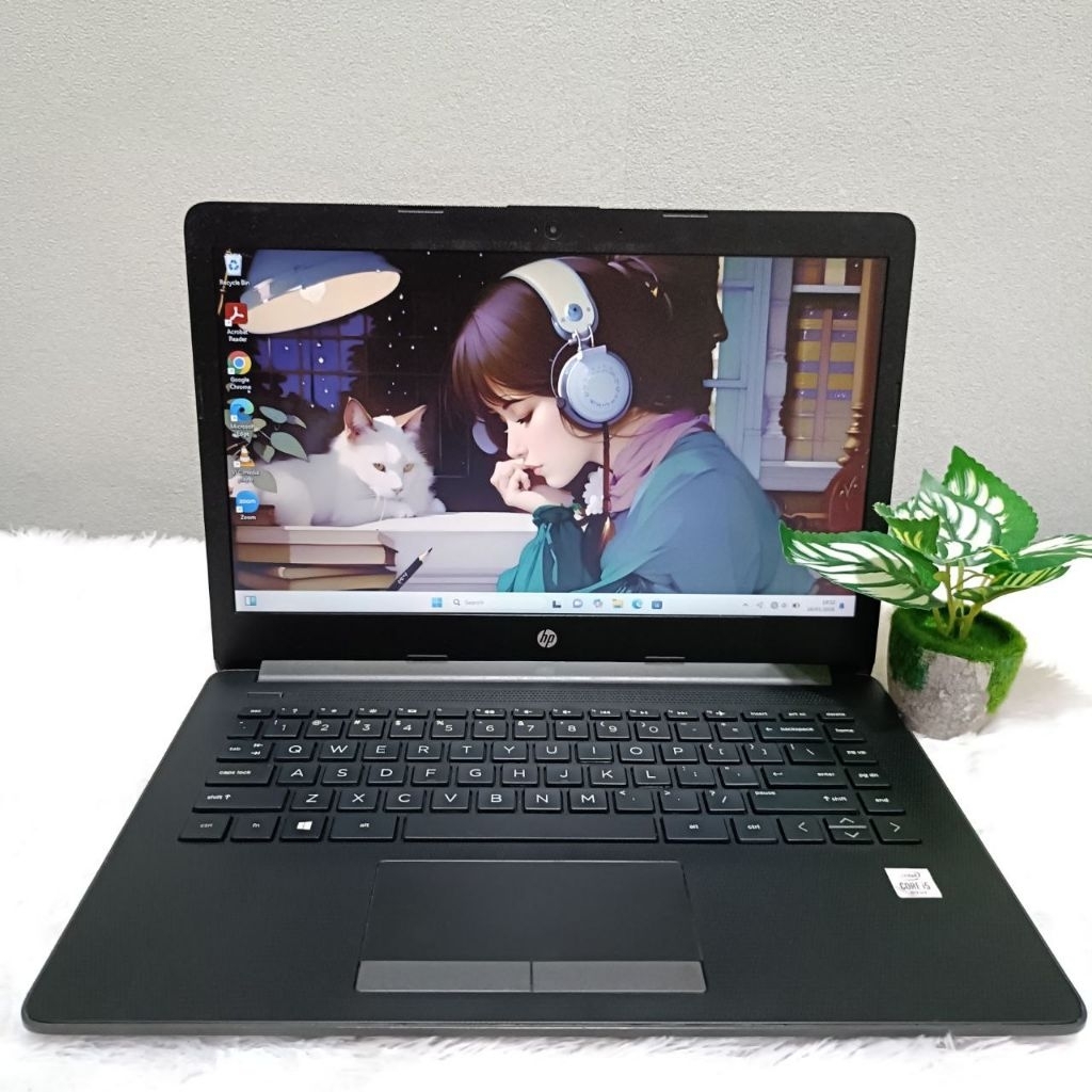 LAPTOP SECOND HP 240 G7  INTEL CORE I5 1035G1 RAM 8GB SSD 512GB LAYAR 14.0 INCH BLACK