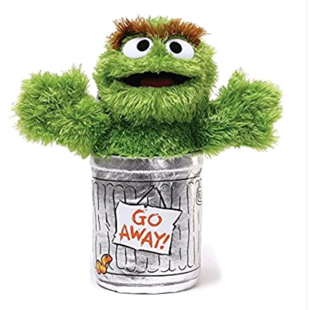 Boneka Oscar the Grouch Sesame Street Plush 10 inch - GUND