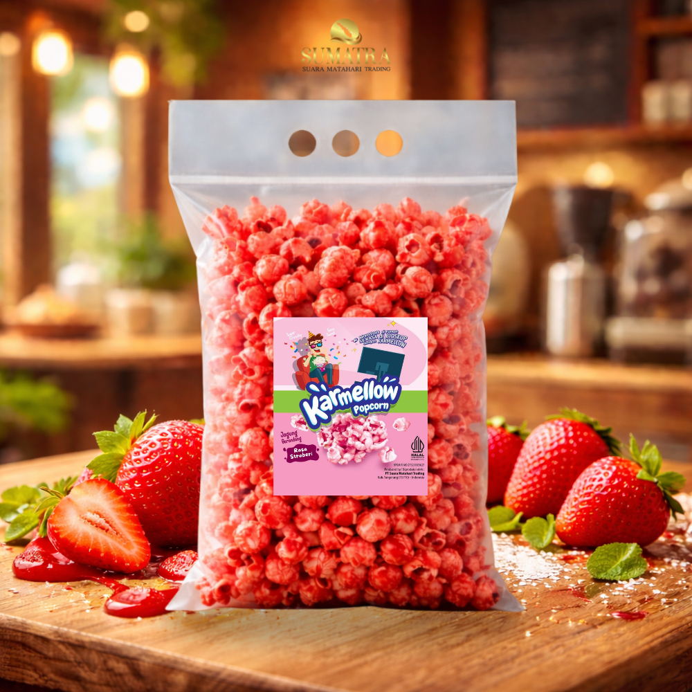 Sumatra Karmellow Popcorn Strawberry Jumbo 500gr