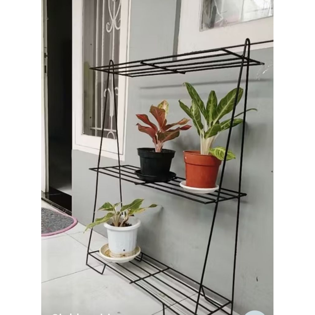 Model 3 Tingkat/Rak Tempat Tanaman 3 Tingkat/Alas Rak Pot Bunga Outdoor 3 Susun/Dudukan Rak Serbagun