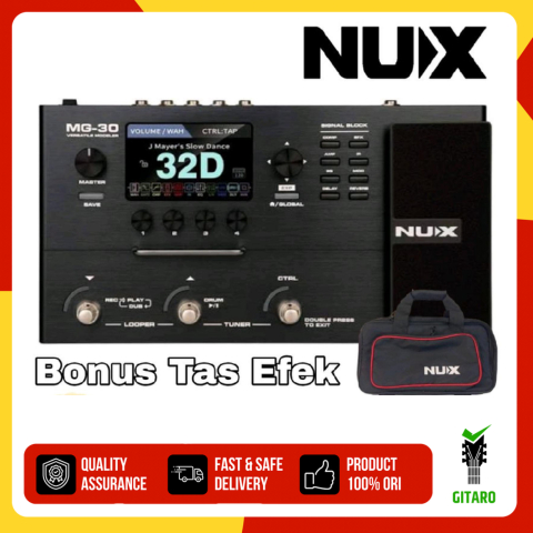 Effect Guitar NUX MG30 Efek Gitar NUX MG 30